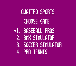 Quattro Sports (USA) (Unl)